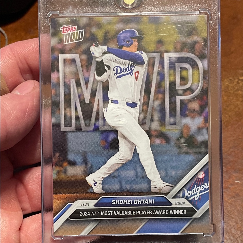 Topps Now Ohtani Dodgers MVP Card - like new. Near mint or better